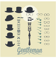Accessories for gentleman vector image