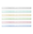 Transparent plastic rulers vector image