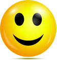 Happy smiley vector image
