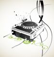 Remote Dj vector image