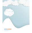 Cloud and tree Abstract web vector image