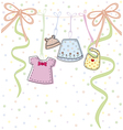 Baby clothes vector image