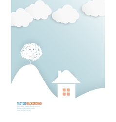 Cloud and tree Abstract web Cloud and tree Abstract web vector image
