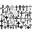 Cross set vector image