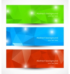 Set of abstract banners vector image