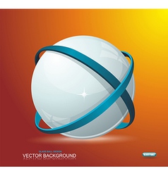 Abstract globe symbol internet and social network vector image
