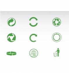 Recycling pictograms vector image