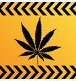 Sign of marijuana vector image