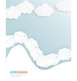 Cloud and tree Abstract web vector image