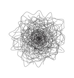 Confused process chaos line symbol tangled Vector Image