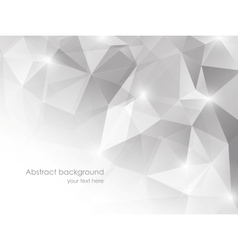 Abstract background with gray triangles vector image