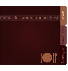 Template of a restaurant menu vector image