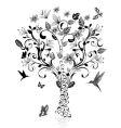 Vintage tree vector image