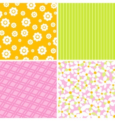 Scrapbook patterns for design vector image