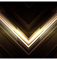 Abstract 3d technology lines with light background vector image