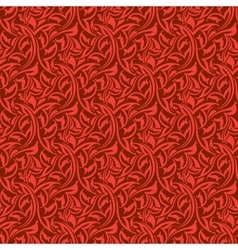 Red seamless wallpaper pattern vector image