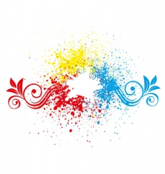 Splatter background vector image