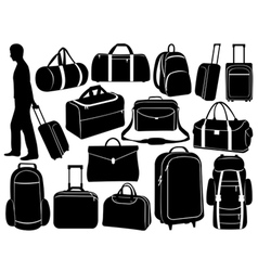 Different bags set vector image