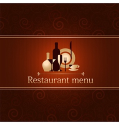 Luxury template for a restaurant menu vector image