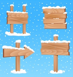 Winter sign vector image