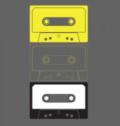 Audio cassette graphic vector image