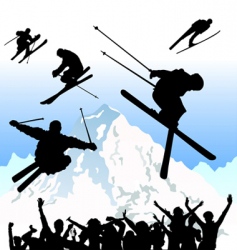 Ski vector image