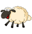 Cute sheep cartoon vector image