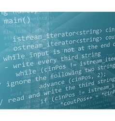 C lenguage code on dark background C lenguage code on dark background vector image
