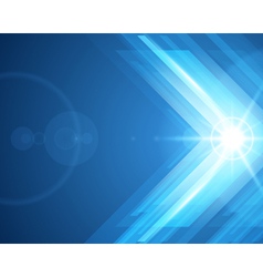 Abstract 3d technology lines with light background vector image