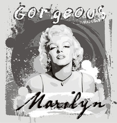Gorgeous Marilyn Gorgeous Marilyn vector image