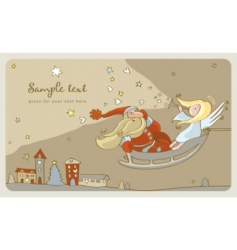 Santa Claus background vector image
