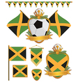 Jamaica flags vector image