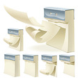 Set of paper tear off calendar vector image
