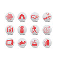 Camping symbols vector image