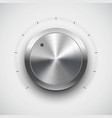 Chrome Volume dial vector image