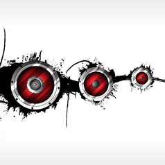 Abstract music background vector image