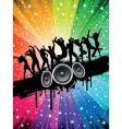 Grunge party background vector image