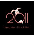 Happy year of the rabbit Happy year of the rabbit vector image