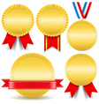 Golden Medals vector image