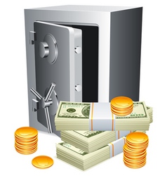 Safe and money vector image