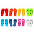 Beach sandals vector image