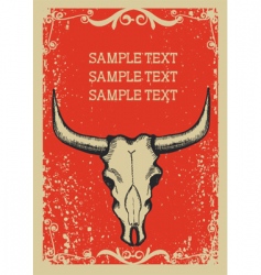 Cowboy background vector image