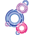 Round abstract background vector image