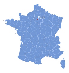 Map of France vector image