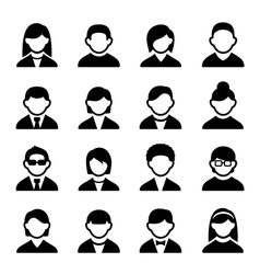 User icons set 2 vector image