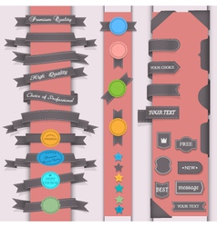 Set design elements vector image