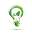 Green bulb eco energy concept Green bulb eco energy concept vector image