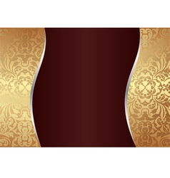 Claret and gold background vector image