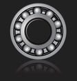 Bearings on a black background vector image