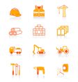 Construction icons juicy series vector image